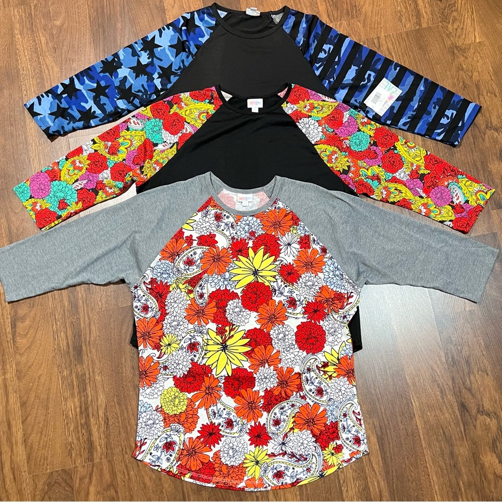 Bundle of 3 Lularoe Randy tees size 2X